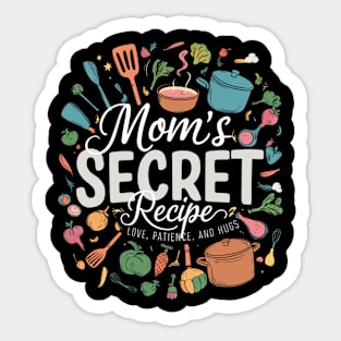 "Mom's Kitchen Magic: Love & Cooking" Sticker